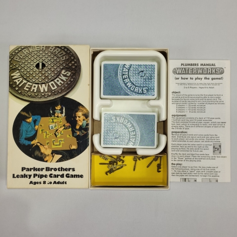Waterworks 1972 Card Game by Parker Brothers C7